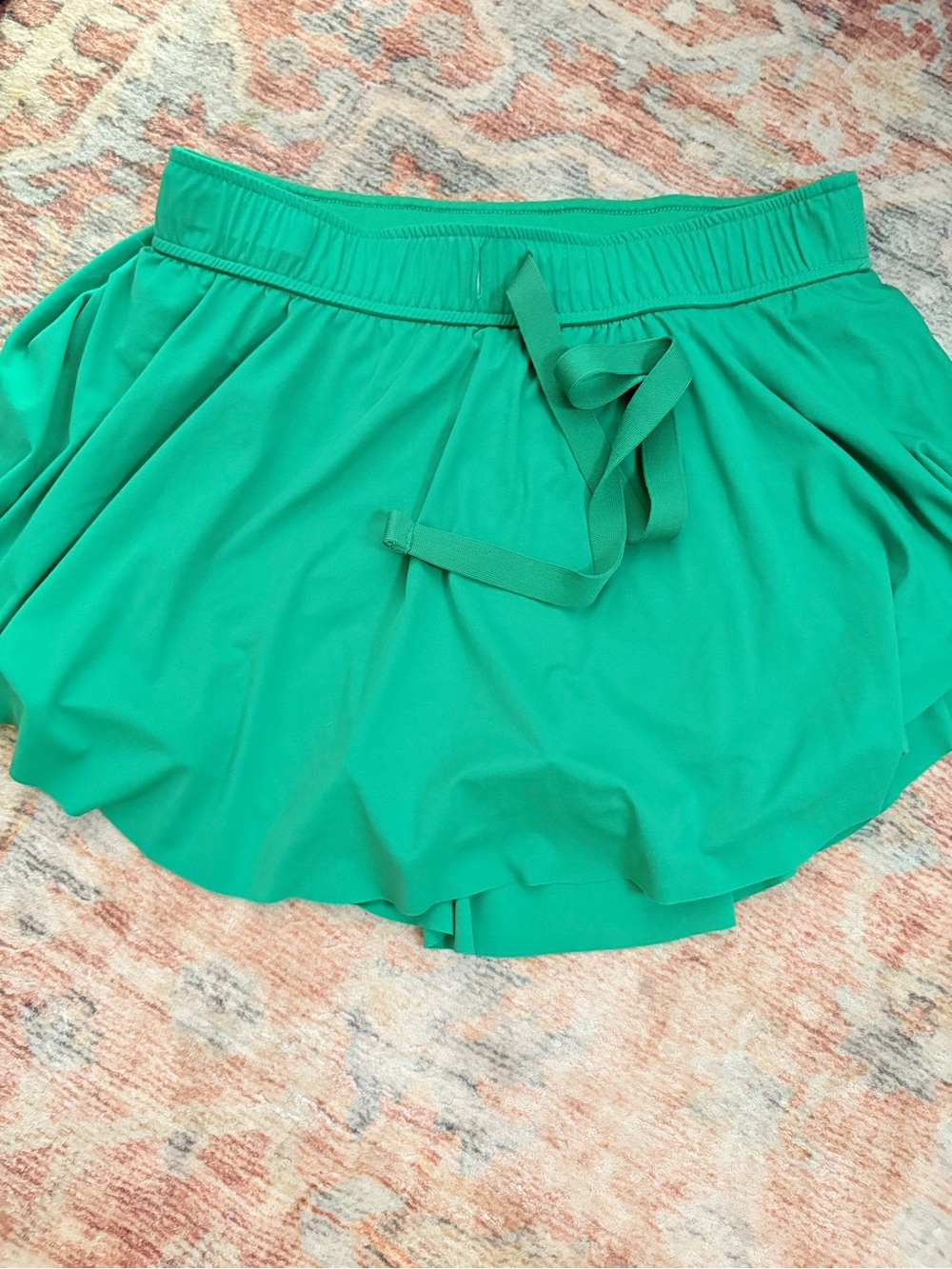 Zenana Outfitters Teal-Green Drawstring Skort